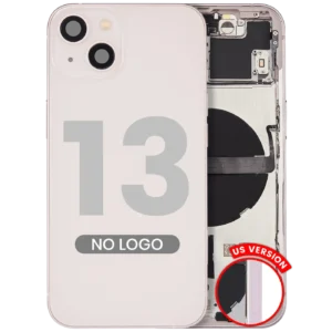 Back Housing W/ Small Parts For iPhone 13 (US Version) (Aftermarket Plus) (Pink)