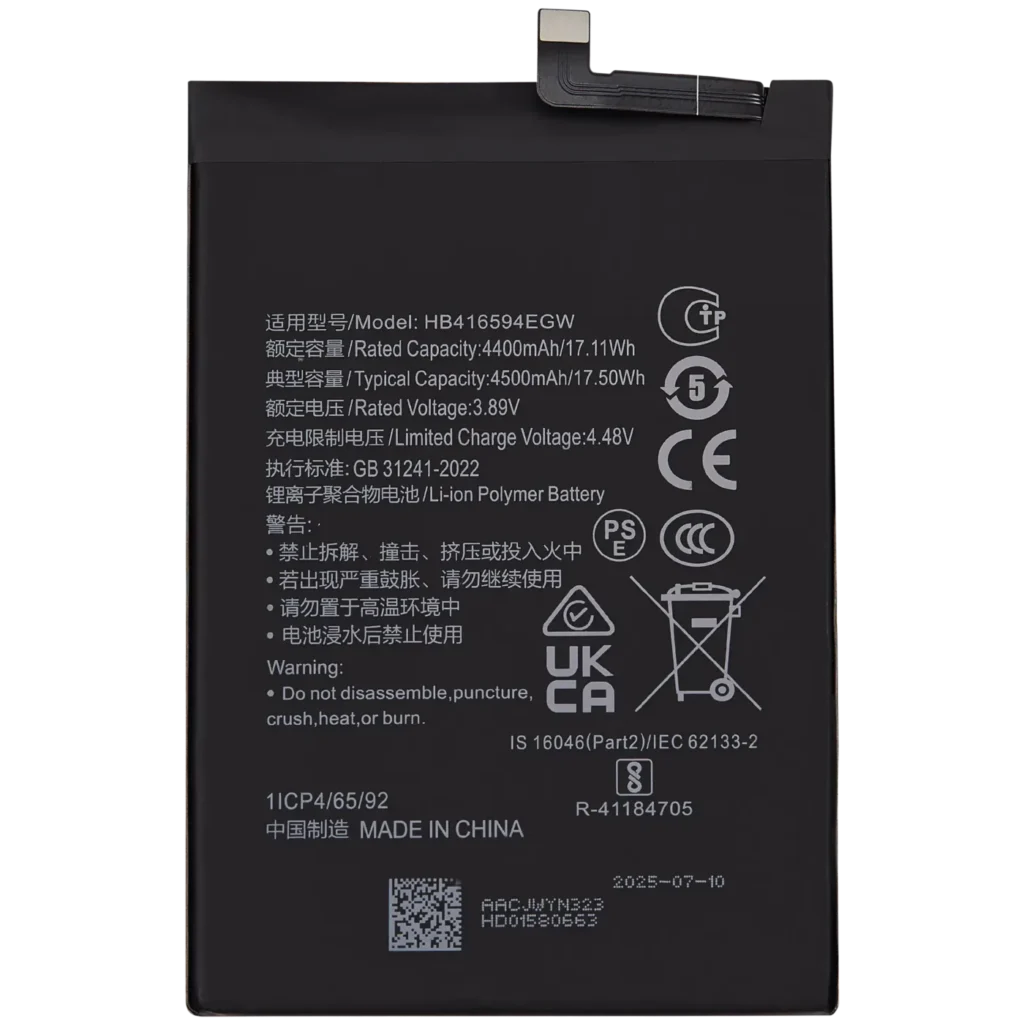 Replacement Battery For Honor X8A / X50i / 90 Lite (HB416594EGW)