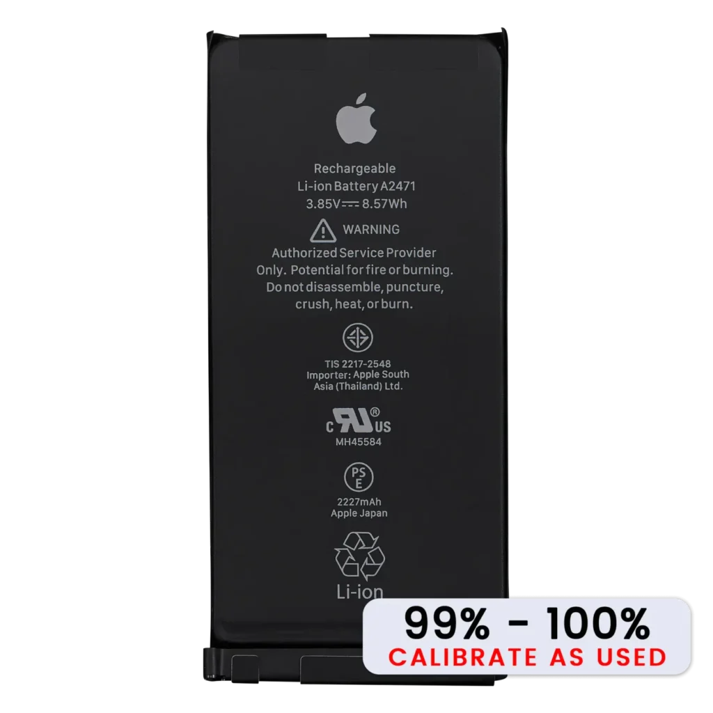Replacement Battery for iPhone 12 Mini (Used OEM Pull: Grade A / SOH 99% to 100%)