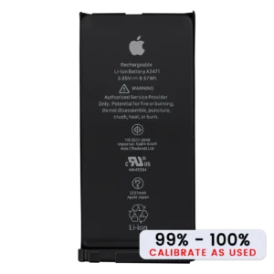Replacement Battery for iPhone 12 Mini (Used OEM Pull: Grade A / SOH 99% to 100%)