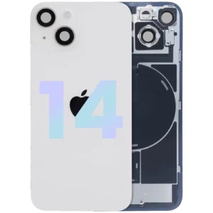 Back Glass w/ MagSafe Magnet & NFC & Flashlight Flex For iPhone 14 (Service Pack) (Starlight)