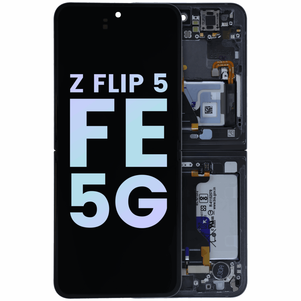 Inner OLED Assembly With Frame For Samsung Galaxy Z Flip 5 5G (US & International) (Service Pack) (Gray)