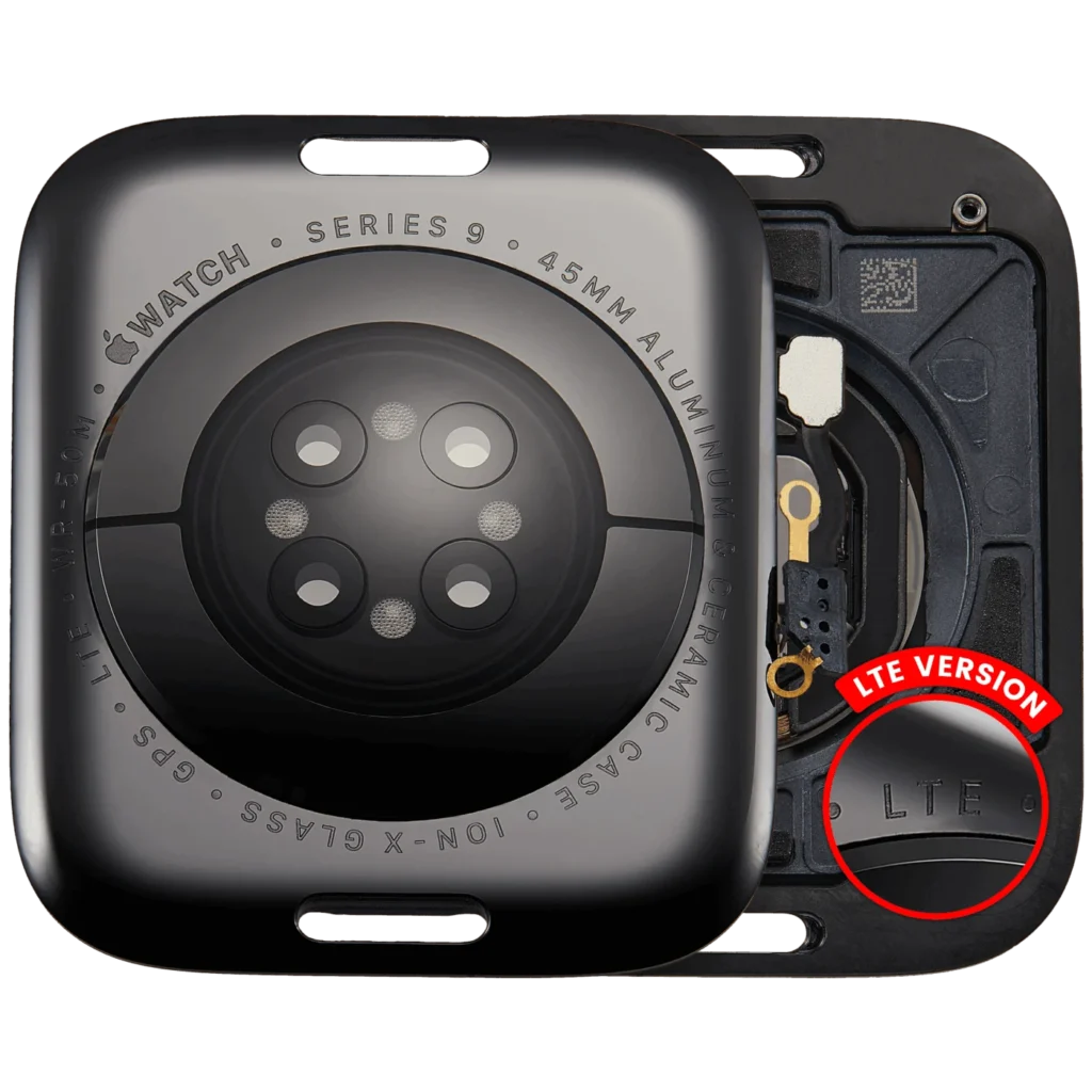 Back Cover Assembly For Watch Series 9 (45mm) (LET Version) (Aluminum / Space Black)