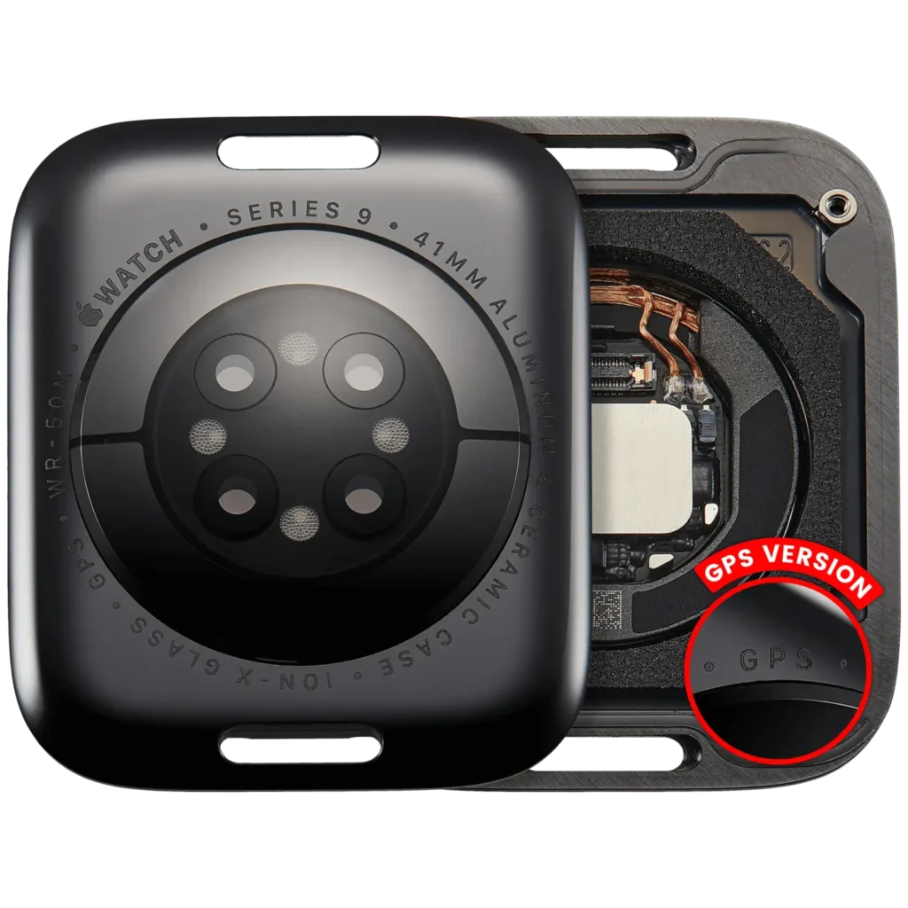Back Cover Assembly For Watch Series 9 (41mm) (GPS Version) (Aluminum / Space Black)