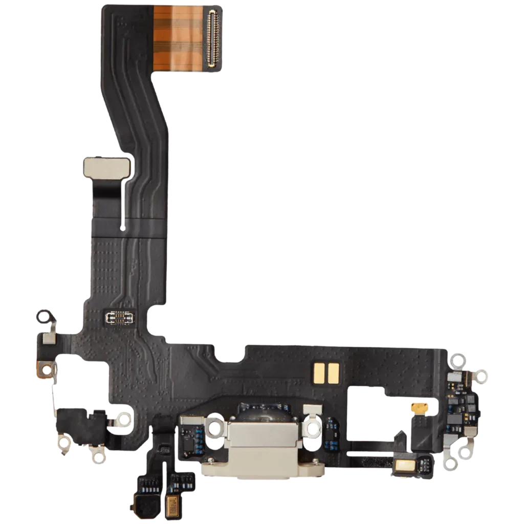 Charging Port Flex Cable For iPhone 12 (Premium) (White)