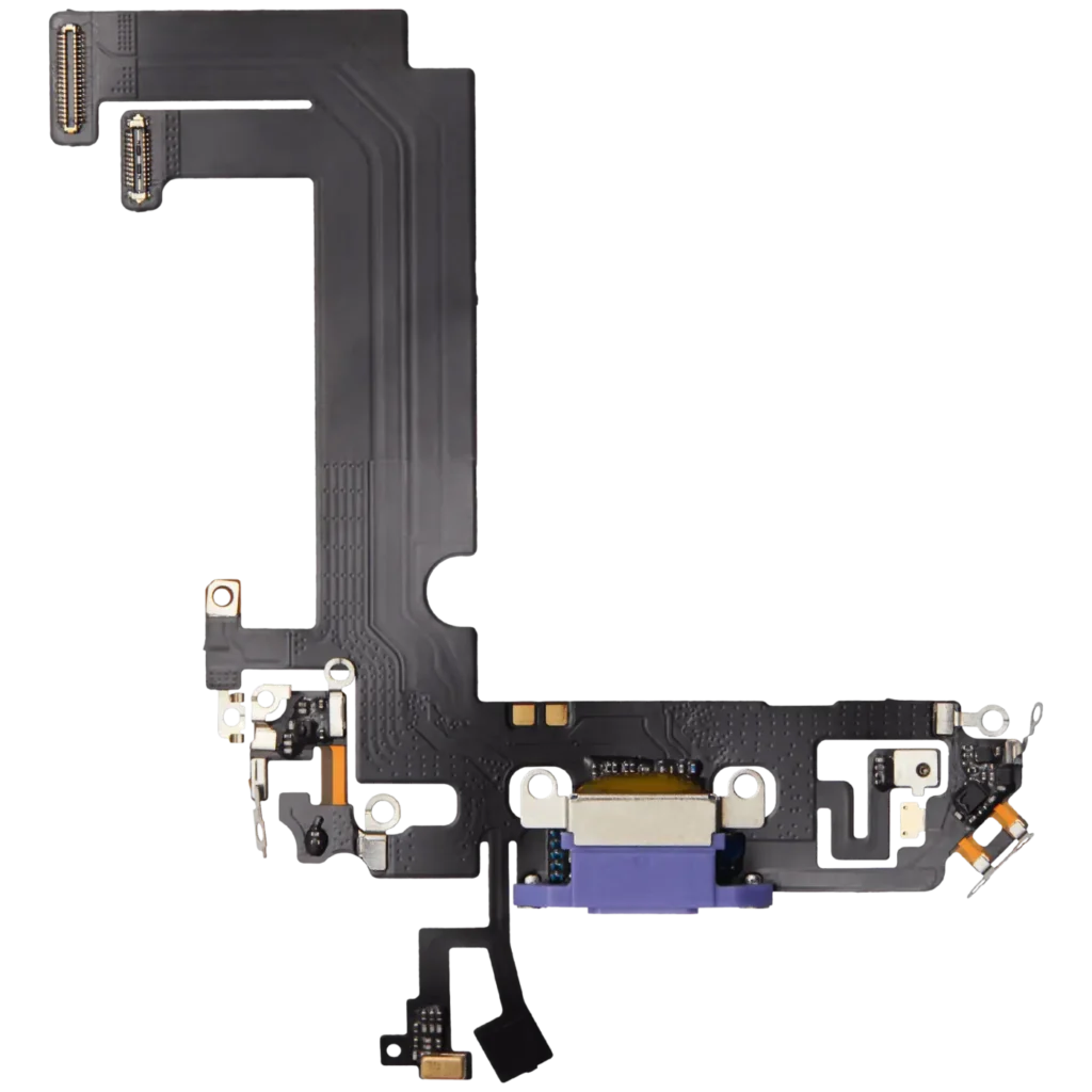 Charging Port Flex Cable For iPhone 12 Mini (Aftermarket Plus) (Purple)