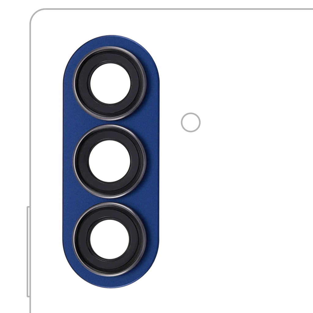 Back Camera Lens With Bezel Ring For Samsung Galaxy Z Fold 7 (F966) (Blue Shadow)