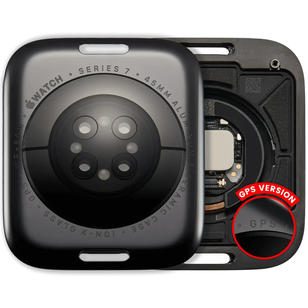 Back Cover Assembly For Watch Series 7 (45mm) (GPS Version) (Aluminum / Space Black)