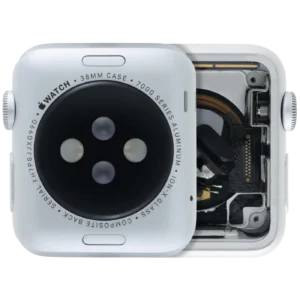 Housing Assembly Compatible For Watch Series 1 (38MM) (Used OEM Pull: Grade A) (Cellular Version) (Aluminum / Silver)