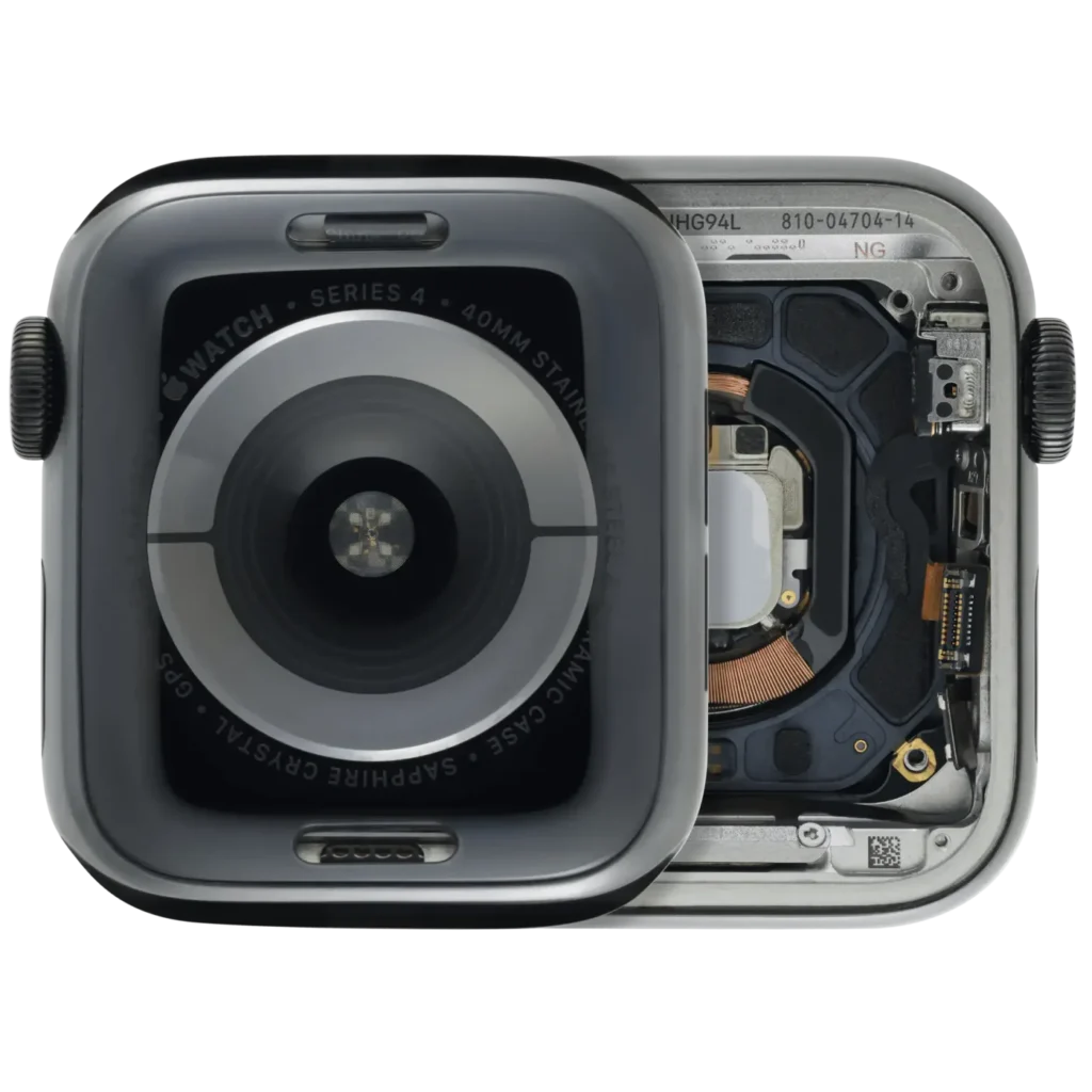 Housing Assembly Compatible For Watch Series 4 (40MM) (Used OEM Pull: Grade A) (Stainless / Space Black)