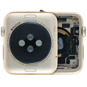 Housing Assembly Compatible For Watch Series 1 (42MM) (Used OEM Pull: Grade A) (Cellular Version) (Aluminum / Gold)
