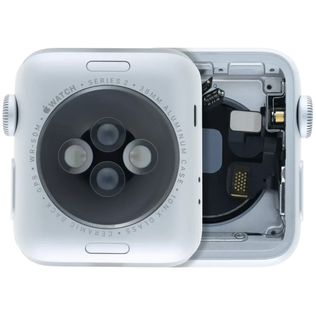 Housing Assembly Compatible For Watch Series 2 (38MM) (Used OEM Pull: Grade A) (Cellular Version) (Aluminum / Silver)