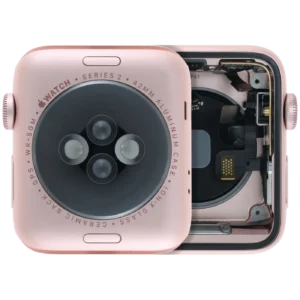 Housing Assembly Compatible For Watch Series 2 (42MM) (Used OEM Pull: Grade A) (Cellular Version) (Aluminum / Rose Gold)