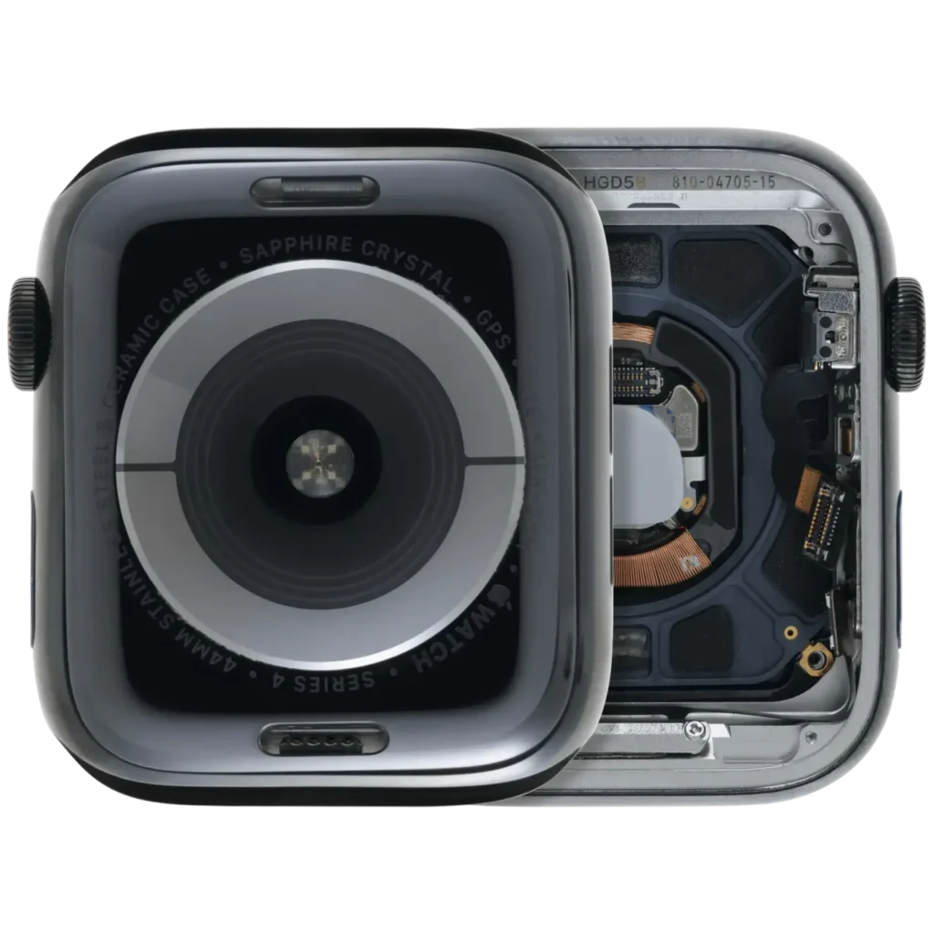 Housing Assembly Compatible For Watch Series 4 (44MM) (Used OEM Pull: Grade A) (Stainless / Space Black)