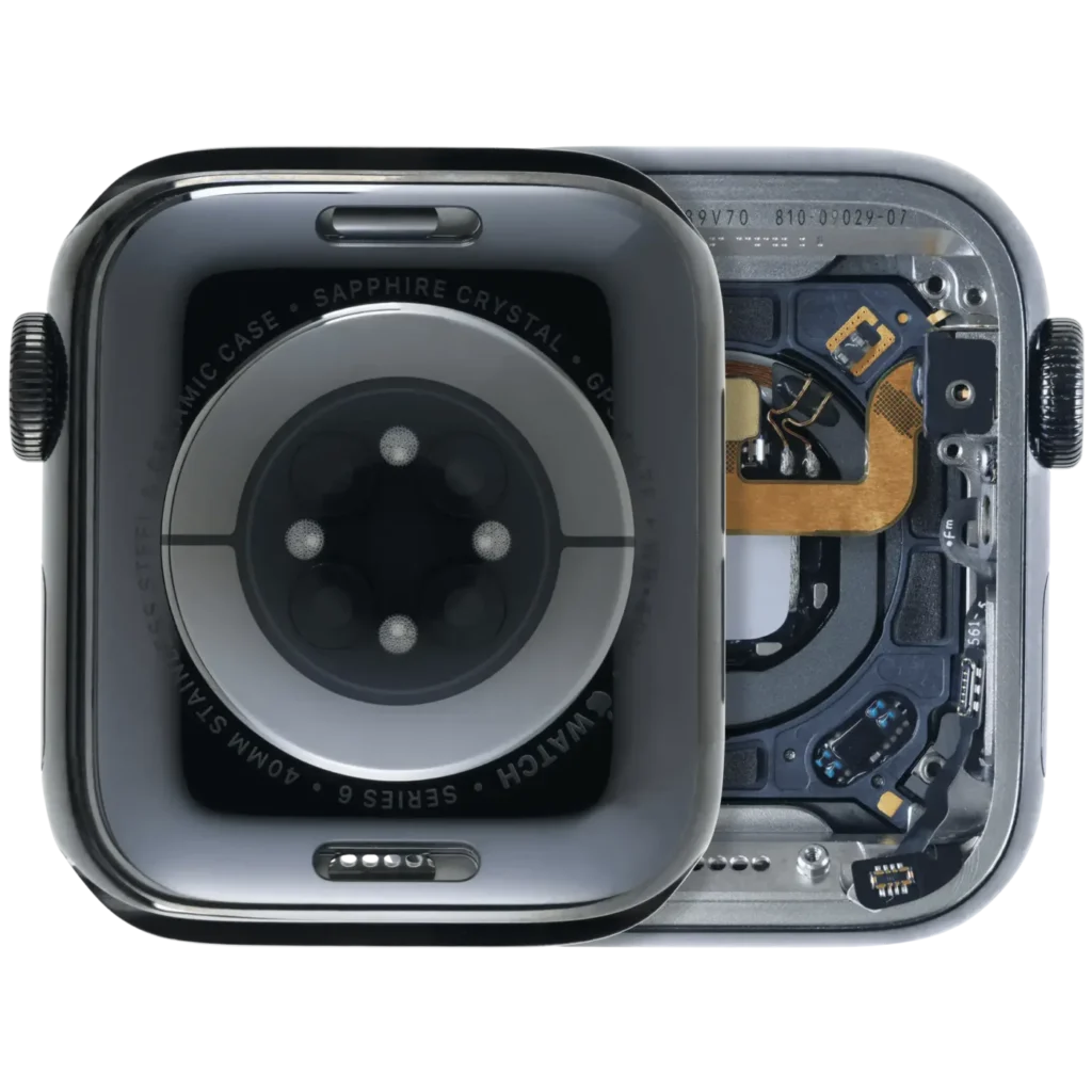 Housing Assembly Compatible For Watch Series 6 (40MM) (Used OEM Pull: Grade A) (Stainless / Space Black)