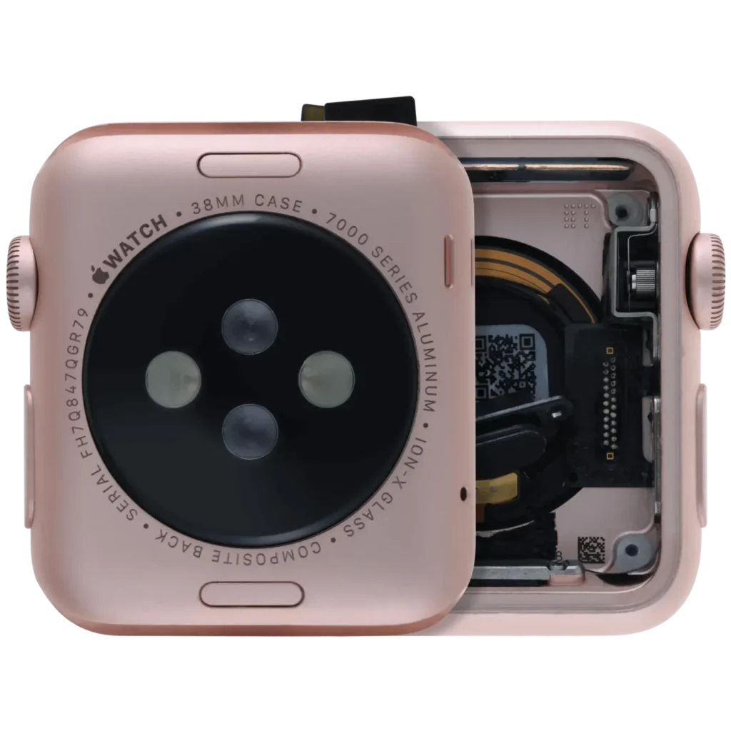 Housing Assembly Compatible For Watch Series 1 (38MM) (Used OEM Pull: Grade A) (Stainless / Rose Gold)