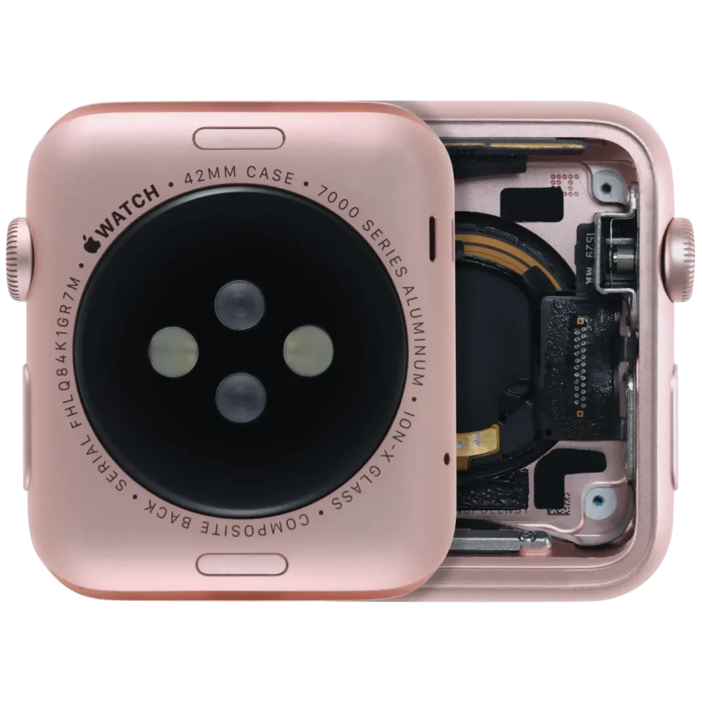 Housing Assembly Compatible For Watch Series 1 (42MM) (Used OEM Pull: Grade A) (Cellular Version) (Aluminum / Rose Gold)