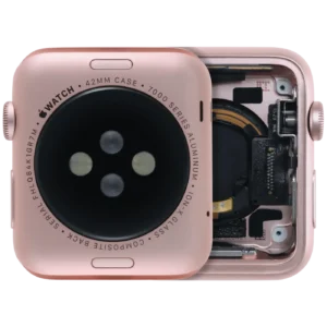 Housing Assembly Compatible For Watch Series 1 (42MM) (Used OEM Pull: Grade A) (Cellular Version) (Aluminum / Rose Gold)