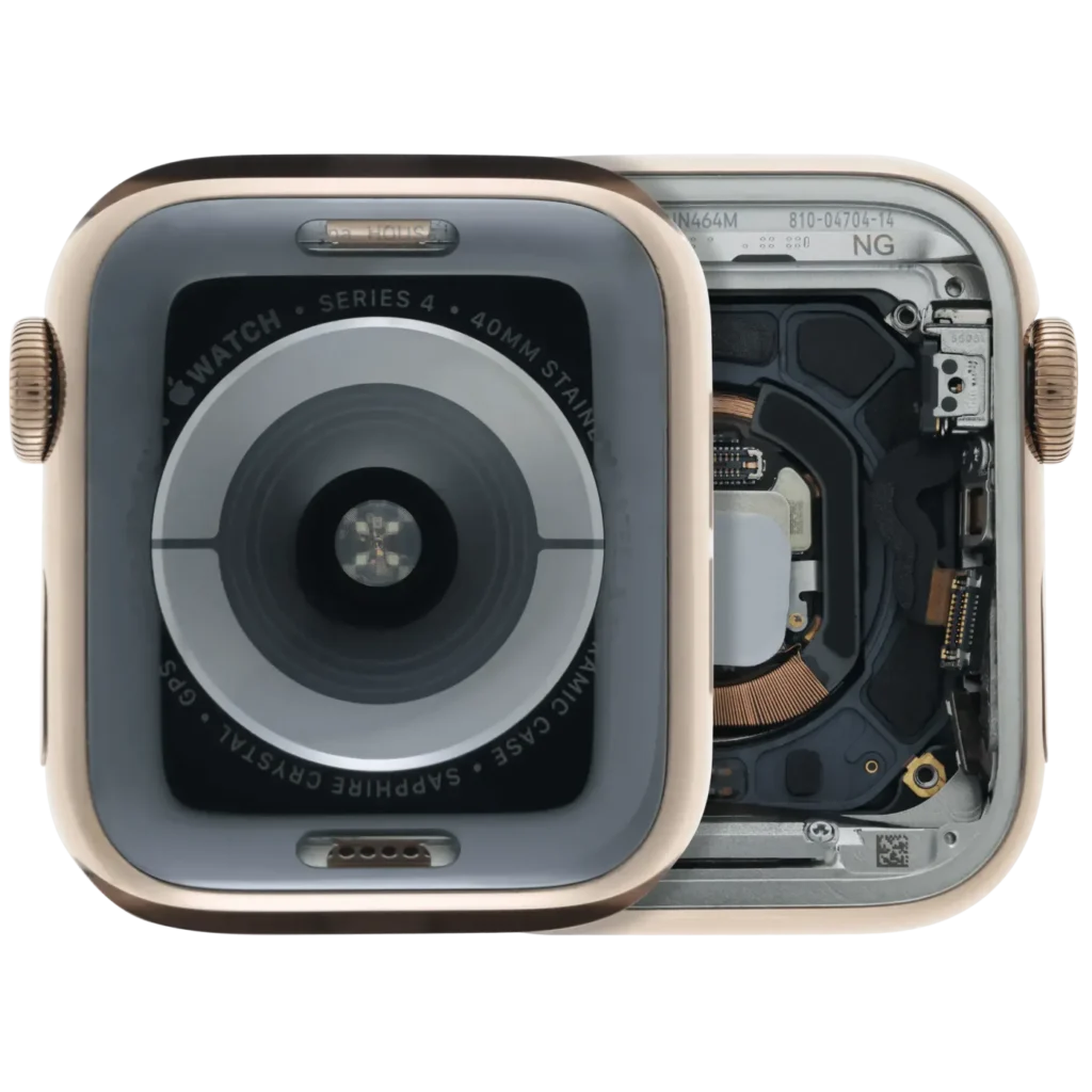 Housing Assembly Compatible For Watch Series 4 (40MM) (Used OEM Pull: Grade A) (Stainless / Gold)