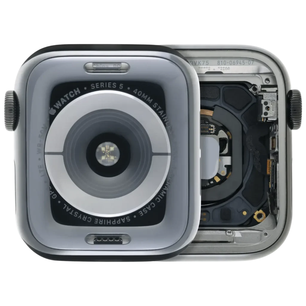 Housing Assembly Compatible For Watch Series 5 (40MM) (Used OEM Pull: Grade A) (Stainless / Space Black)