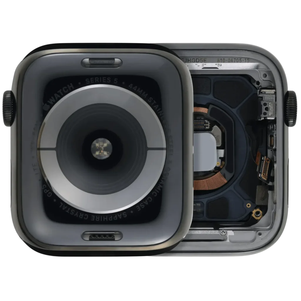 Housing Assembly Compatible For Watch Series 5 (44MM) (Used OEM Pull: Grade A) (Stainless / Space Black)