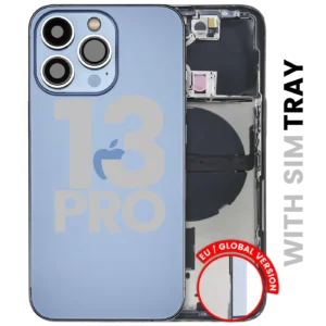 Back Housing W/ Small Parts For iPhone 13 Pro (EU / Global Version) (Used OEM Pull: Grade A) (Sierra Blue)