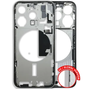 Mid-Frame Housing W/ Small Parts For iPhone 15 Pro (EU / Global Version) (Used OEM Pull: Grade C) (White Titanium)