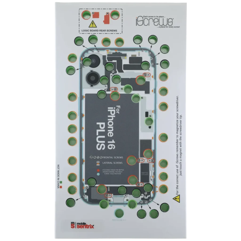 iScrews Position Mat For iPhone 16 Plus (dottorpod)