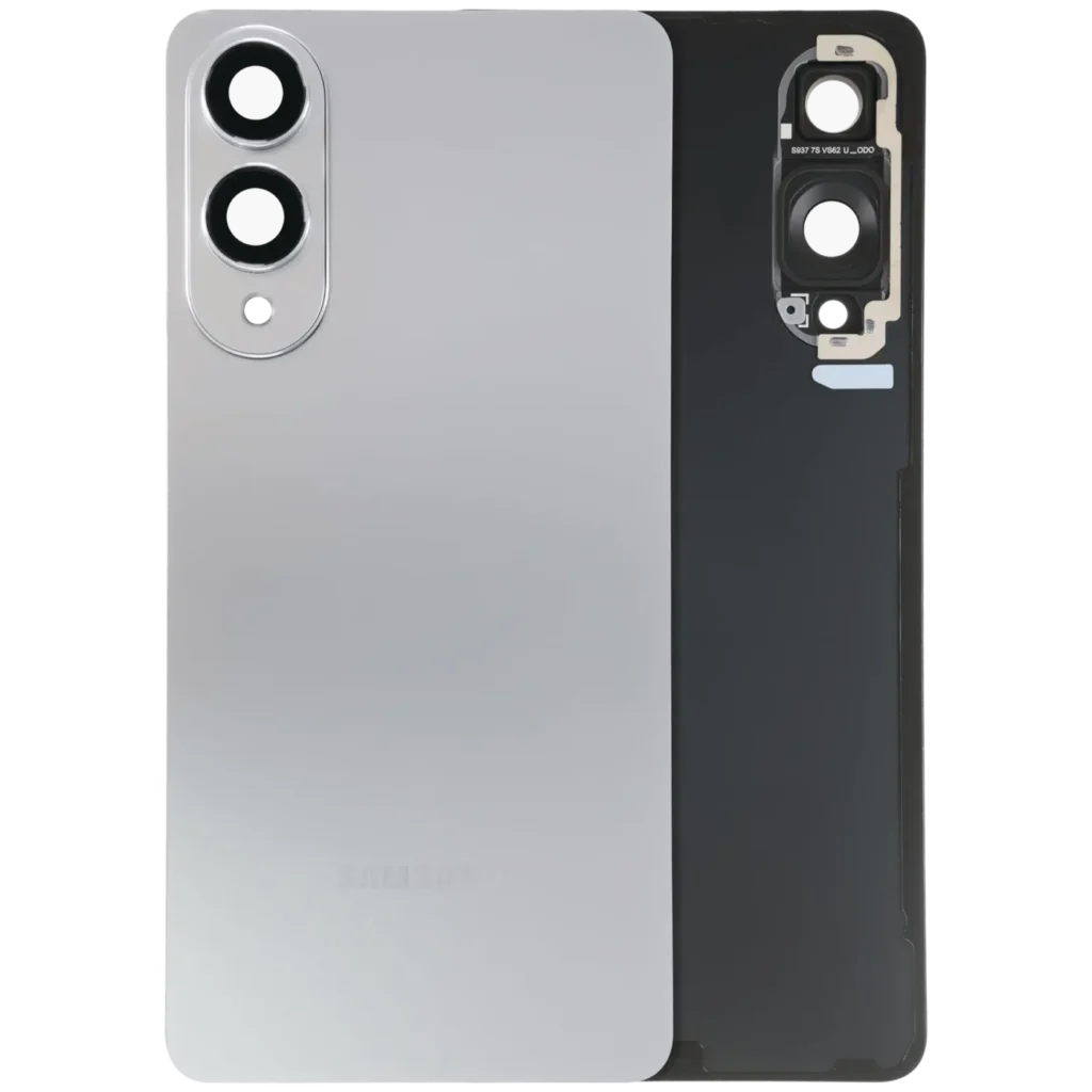 Back Cover Glass With Camera Lens For Samsung Galaxy S25 Edge 5G (Service Pack) (Titanium Silver)