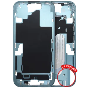 Mid-Frame Housing W/ Small Parts For iPhone 16 (US Version) (Used OEM Pull: Grade B) (Teal)
