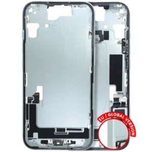 Mid-Frame Housing W/ Charging Port Flex & Small Parts For iPhone 15 (EU / Global Version) (Used OEM Pull: Grade B) (Green)