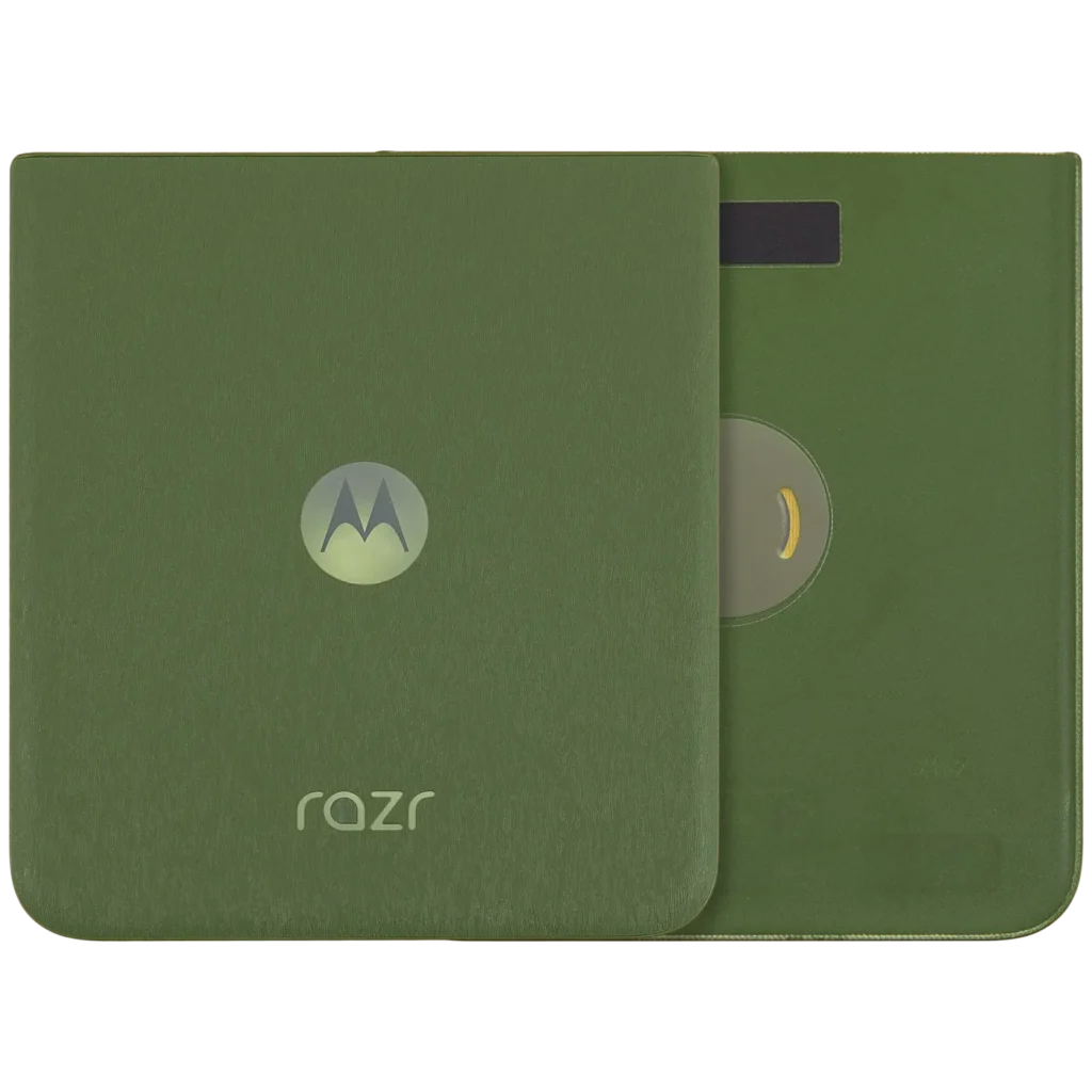 Back Cover Glass For Motorola Razr Plus / Razr 50 Ultra (XT2451 / 2024) / Razr Plus 2025 (XT2557 / 2025) (Premium) (Spring Green)