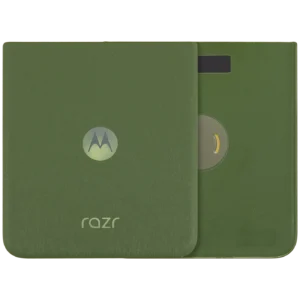 Back Cover Glass For Motorola Razr Plus / Razr 50 Ultra (XT2451 / 2024) / Razr Plus 2025 (XT2557 / 2025) (Premium) (Spring Green)