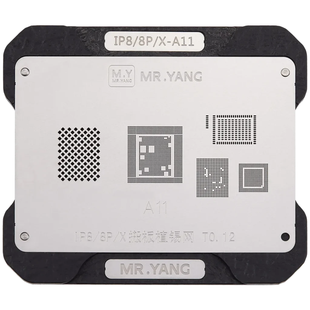 M.Y Board Transfer Reballing Stencil (A11) & Middle Layer Frame Reballing Platform For iPhone 8 / 8 Plus / X (M.Y)