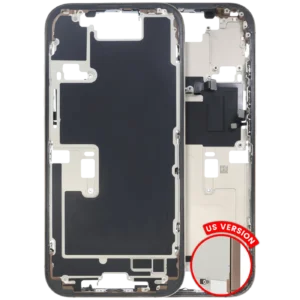 Mid-Frame Housing W/ Small Parts For iPhone 16 Pro (US Version) (Used OEM Pull: Grade C) (Desert Titanium)