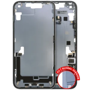 Mid-Frame Housing W/ Charging Port Flex & Small Parts For iPhone 14 Plus (EU / Global Version) (Used OEM Pull: Grade B) (Blue)