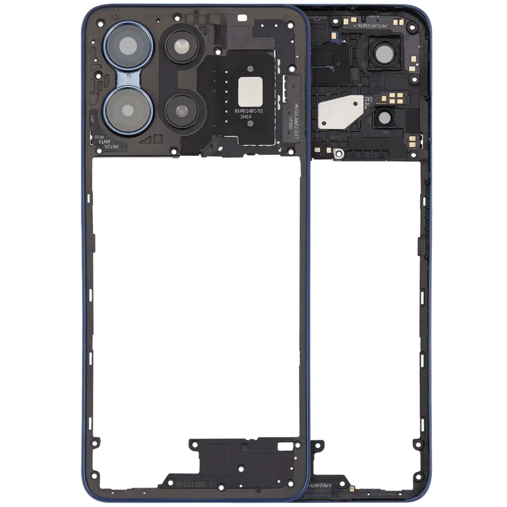 Mid-Frame Housing For Motorola Moto G 5G (XT2513 / 2025) (Premium) (Sapphire Blue)