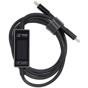AV Line Pro Fast Power Amp Voltage Diagnostic Cable (Type-C To Type-C)