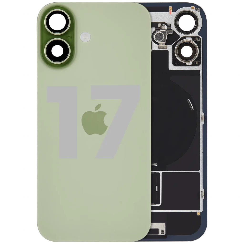 Back Glass w/ MagSafe Magnet & NFC & Flashlight Flex Compatible For iPhone 17 (Used OEM Pull: Grade A) (Sage )