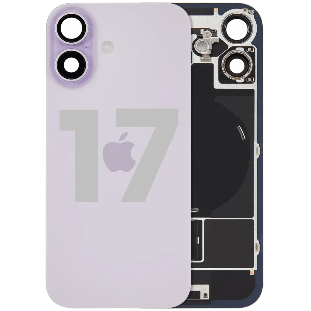 Back Glass w/ MagSafe Magnet & NFC & Flashlight Flex Compatible For iPhone 17 (Used OEM Pull: Grade A) (Lavender)