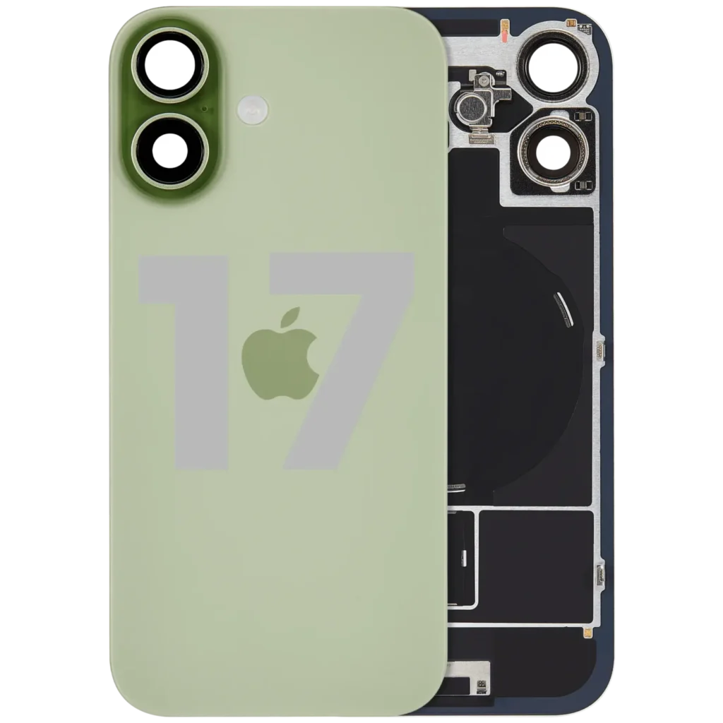 Back Glass w/ MagSafe Magnet & NFC & Flashlight Flex For iPhone 17 (Used OEM Pull: Grade B) (Sage )
