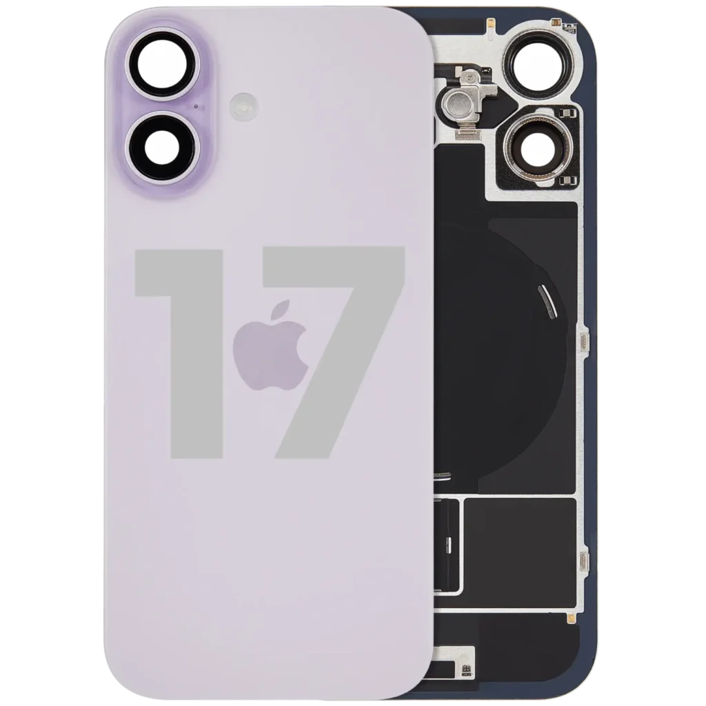 Back Glass w/ MagSafe Magnet & NFC & Flashlight Flex For iPhone 17 (Used OEM Pull: Grade C) (Lavender)