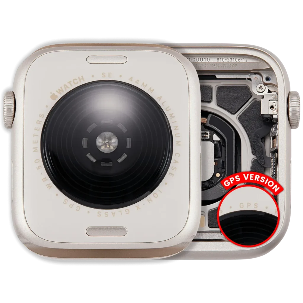 Housing Assembly For Watch Series SE 3rd (44MM) (Used OEM Pull: Grade A) (GPS Version) (Aluminum / Starlight)