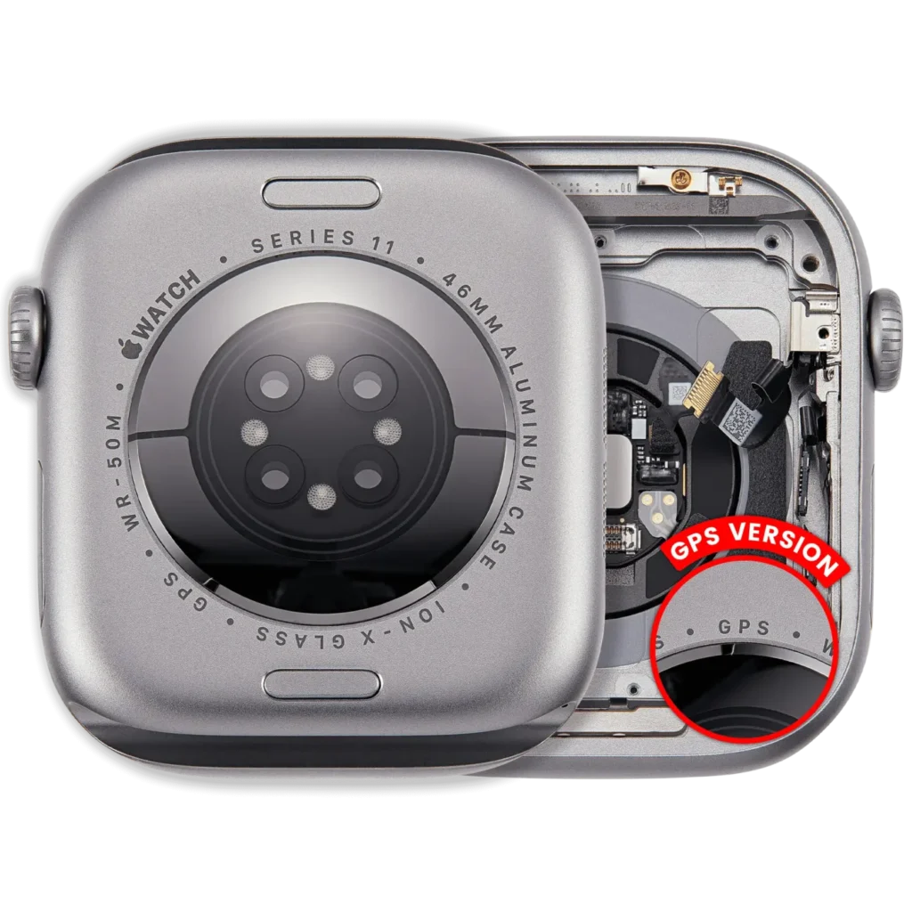 Housing Assembly For Watch Series 11 (46MM) (Used OEM Pull: Grade A) (GPS Version) (Aluminum / Space Gray )