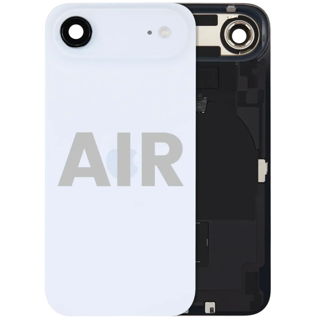 Back Glass w/ MagSafe Magnet & NFC & Flashlight Flex For iPhone Air (Used OEM Pull: Grade C) (Sky Blue)