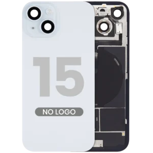 Back Glass w/ MagSafe Magnet & NFC & Flashlight Flex For iPhone 15 (Aftermarket) (Blue) (No Logo)