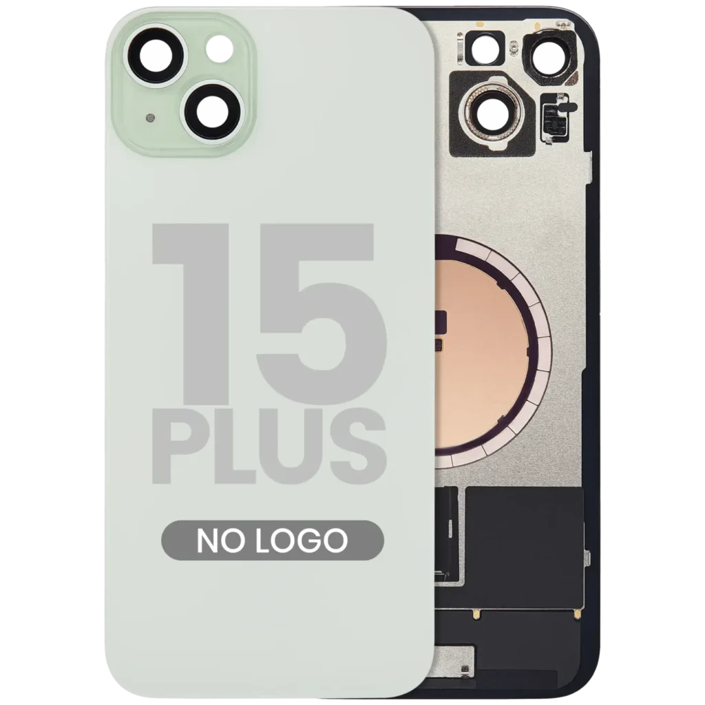 Back Glass w/ MagSafe Magnet For iPhone 15 Plus (No Logo) (Aftermarket) (Green)