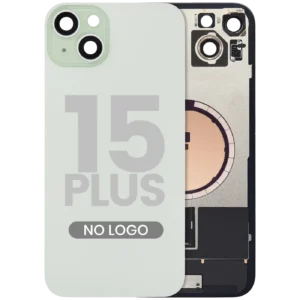 Back Glass w/ MagSafe Magnet For iPhone 15 Plus (No Logo) (Aftermarket) (Green)