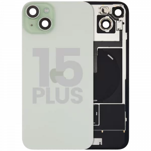 Back Glass w/ MagSafe Magnet & NFC & Flashlight Flex For iPhone 15 Plus (Used OEM Pull: Grade B) (Green)