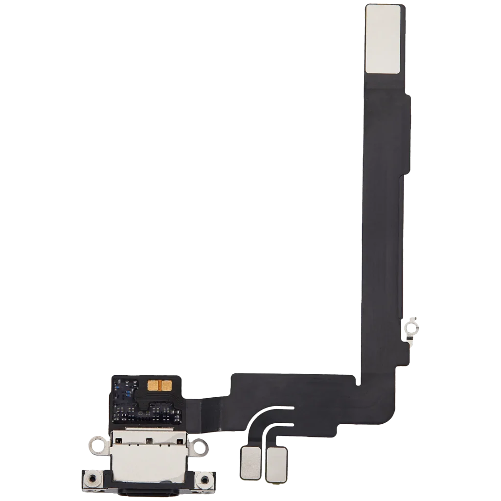Charging Port Flex Cable For iPhone 16 Pro Max (Used OEM Pull) (Black Titanium)
